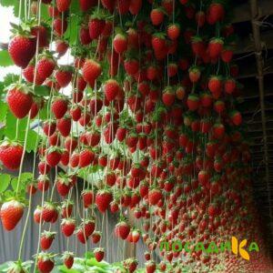 Клубника ампельная Анастасия купить по цене от 370р. в интернет-магазине «Посадика» с доставкой почтой в в Заволжьее и по всей России – [изображение №1].